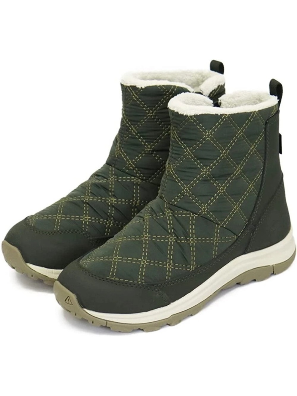 Keen Terradora II Olive Green Boots Snow Waterproof 10.5 Leather Nylon